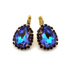 Earrings By Mariana Woman Elegant Sun Kissed Plum and Amethyst Swarovski Crystals - Image 3