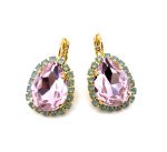 Earrings By Mariana Woman Charming Rose and Pacific Opal Swarovski Crystals