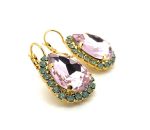 Earrings By Mariana Woman Charming Rose and Pacific Opal Swarovski Crystals - Image 3