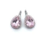 Earrings By Mariana Woman Lovely Lt Rose and Rose Opal Swarovski Crystals - Image 2