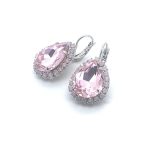 Earrings By Mariana Woman Lovely Lt Rose and Rose Opal Swarovski Crystals