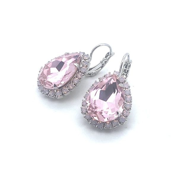 Earrings By Mariana Woman Lovely Lt Rose and Rose Opal Swarovski Crystals