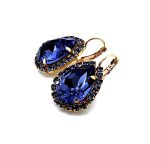 Earrings By Mariana Woman Sophisticated Tanzanite Swarovski Crystals