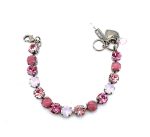 Mariana Bracelet Lovely Lt Rose, Rose Opal, & Rose Alabaster Austrian Crystals My Treasures Coll.