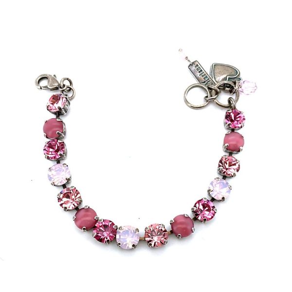 Mariana Bracelet Lovely Lt Rose, Rose Opal, & Rose Alabaster Austrian Crystals My Treasures Coll.