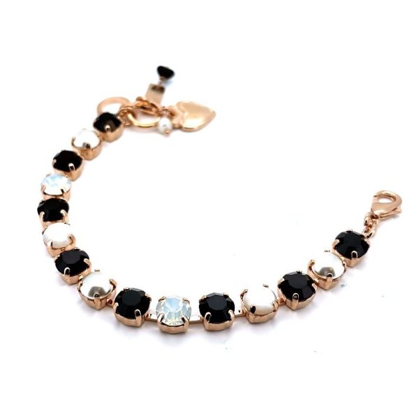 Bracelet By Mariana Woman Sophisticated Pearl Mineral and Opal Swarovski Crystals