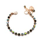 Bracelet By Mariana Woman Labradorite Mineral and Opal Swarovski Crystals - Image 2