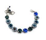 Bracelet By Mariana Woman Gorgeous Montana and Sapphire Swarovski Crystals