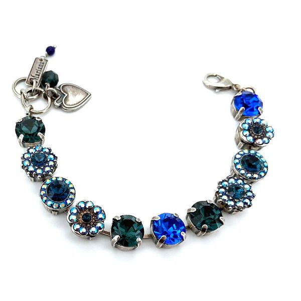 Bracelet By Mariana Woman Gorgeous Montana and Sapphire Swarovski Crystals