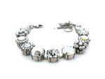 Mariana Bracelet Shimmering Pearl, AB, Clear, & White Opal Austrian Crystals Seashell Ambrosia Coll. - Image 3