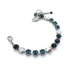 Bracelet By Mariana Woman Elegant Montana Blue and Opal Swarovski Crystals - Image 3