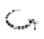Bracelet By Mariana Woman Elegant Montana Blue and Opal Swarovski Crystals - Image 2