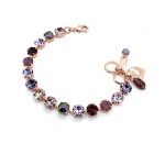 Bracelet By Mariana Woman Amethyst, Tanzanite and Purple Swarovski Crystals - Image 2