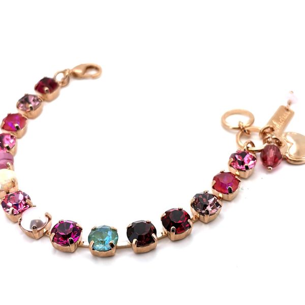 Bracelet By Mariana Woman Lovely Opalite and Fuchsia Swarovski Swarovski Crystals