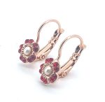 Earrings By Mariana Woman Stunning Siam and Pearl Swarovski Crystals
