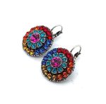 Earrings By Mariana My Treasures Coll. Adorable Multi Colored Swarovski Crystals