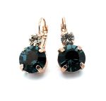 Earrings By Mariana Woman Exquisite Montana Blue and Topaz Swarovski Crystals - Image 2