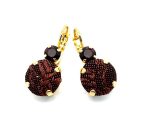 Earrings By Mariana Woman Fashionable Smoked Topaz Swarovski Crystals - Image 2