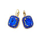 Mariana Earrings Simply Elegant Sapphire Austrian Crystals My Treasures Coll. - Image 3