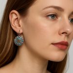 Earrings By Mariana Woman Charming Turquoise and Pacific Opal Swarovski Crystals - Image 3