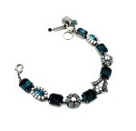 Bracelet By Mariana Woman Montana Blue and White Opal Swarovski Crystals - Image 4