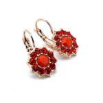 Earrings By Mariana Woman Sassy Hyacinth and Orange Opal Swarovski Crystals - Image 3