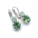 Earrings By Mariana Woman Beautiful Peridot and Chrysolite Opal Swarovski Crystals - Image 2