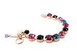 Mariana Bracelet Alluring Jet, Lt Rose, Indian Pink, & Blue Zircon Austrian Crystals My Treasures Coll. - Image 2