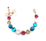 Bracelet By Mariana Woman Gorgeous Turquoise Mineral and Opal Swarovski Crystals - Image 2