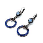Earrings By Mariana Woman Adorable Sapphire and Air Blue Opal Swarovski Crystals - Image 2