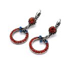 Earrings By Mariana Woman Stunning Siam and Sapphire Swarovski Crystals - Image 2