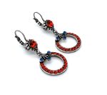 Earrings By Mariana Woman Stunning Siam and Sapphire Swarovski Crystals - Image 4