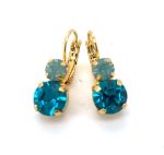 Earrings By Mariana Woman Gorgeous Zircon and Opal Swarovski Crystals - Image 3