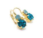 Earrings By Mariana Woman Gorgeous Zircon and Opal Swarovski Crystals - Image 2