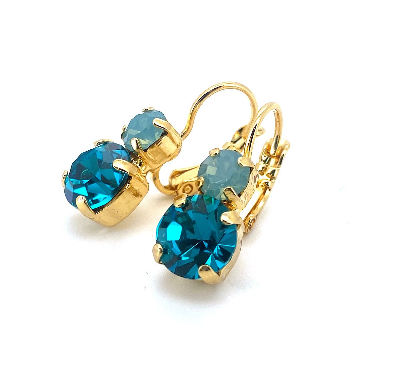 E-1190-390229-YG6 (3) Earrings By Mariana Woman Gorgeous Zircon and Opal Swarovski Crystals - Image 1