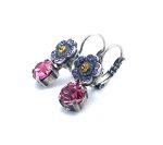 Earrings By Mariana Woman Charming Rose and Purple Swarovski Crystals - Image 3