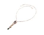 Necklace Pendant By Mariana Woman Elegant Rose and Silver Swarovski Crystals - Image 2