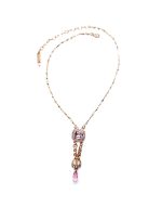 Necklace Pendant By Mariana Woman Vintage Rose Swarovski Crystals - Image 2