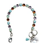 Mariana Bracelet Adorable Orange, Turquoise, Pacific Opal & Tanzanite Austrian Crystals My Treasures Coll.