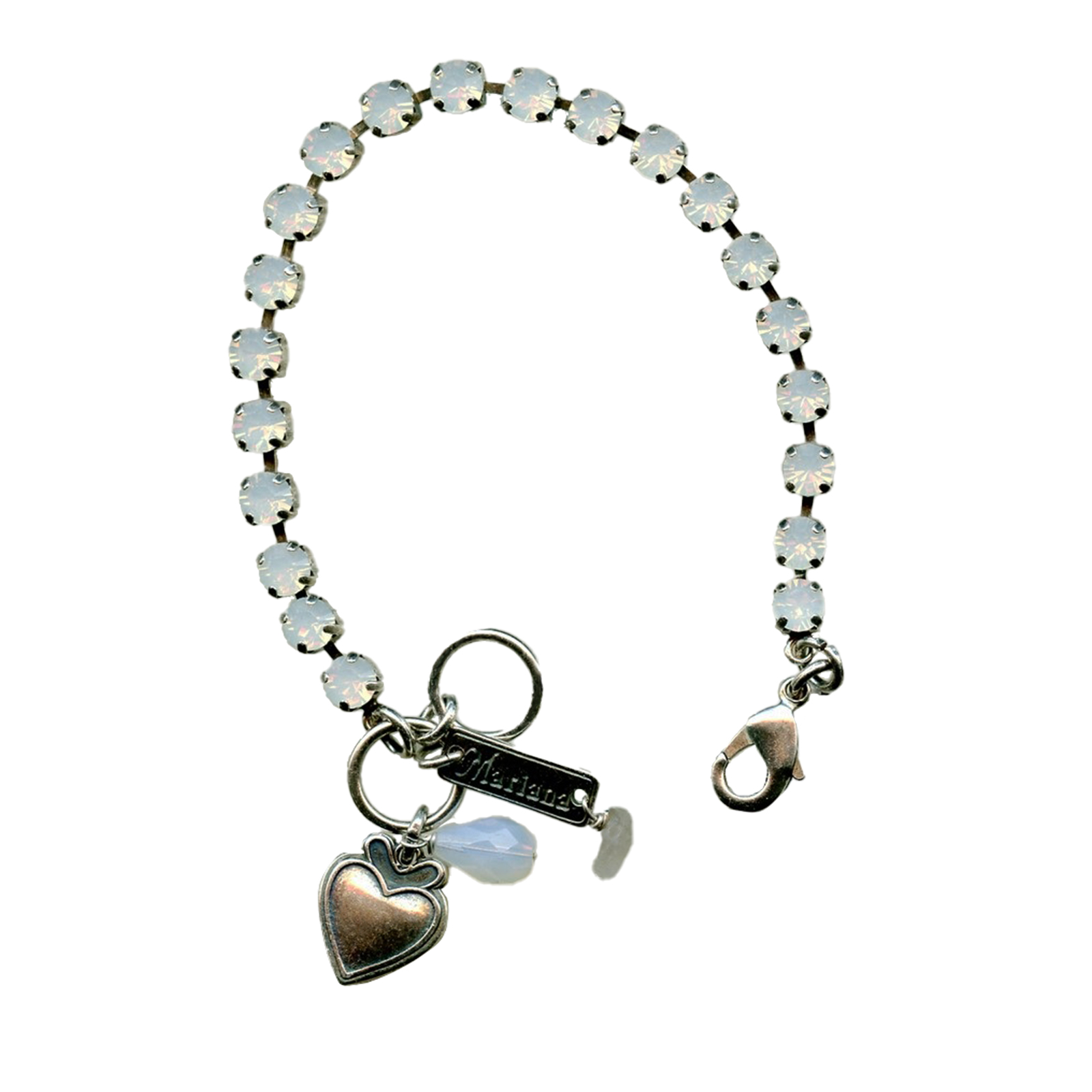 B-4000-234234-RG(1) Mariana Bracelet Adorable White Opal Austrian Crystals My Treasures Coll. - Image 1