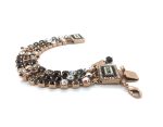Bracelet By Mariana Woman Elegant Jet and Golden Swarovski Crystals-RG - Image 3
