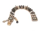 Bracelet By Mariana Woman Elegant Jet and Golden Swarovski Crystals-RG - Image 2