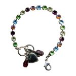 Mariana Bracelet Charming Peridot, Jonquil, Purple Velvet, Fire Opal, & Aqua Austrian Crystals My Treasures Coll. - Image 2