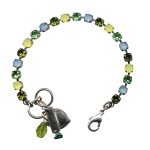 Bracelet By Mariana Woman Charming Yellow Opal and Sky Blue Swarovski Crystals - Image 2