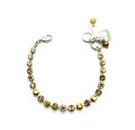 Mariana Bracelet Shimmering Aurum, Lt Colorado Topaz, & Golden Shadow Austrian Crystals Out Of Africa Winter 2021 Coll.