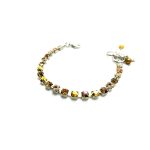 Mariana Bracelet Shimmering Aurum, Lt Colorado Topaz, & Golden Shadow Austrian Crystals Out Of Africa Winter 2021 Coll. - Image 2