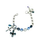 Bracelet By Mariana Woman Gorgeous Montana Blue and Lt Sapphire Swarovski Crystals - Image 3