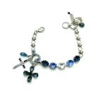 Bracelet By Mariana Woman Gorgeous Montana Blue and Lt Sapphire Swarovski Crystals - Image 2