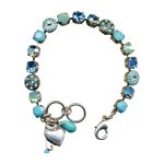 Mariana Bracelet Beautiful Turq, Pacific Opal, Lt Sapphire & AB Austrian Crystals Angelina Icons Coll. - Image 3