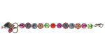 Mariana Bracelet Floral in Peridot, Rose, Tanzanite, Fuchsia, Hyacinth, Laguna Delite, & Ocean Delite Austrian Crystals Romancing in Rio Summer 2022 Coll. - Image 2